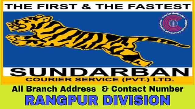 Sundarban Courier Service Contact Numbers Rangpur division