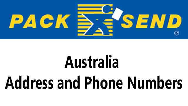 Pack & Send Australia Address and Phone Numbers