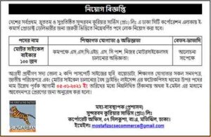 Sundarban Courier Service Job Circular 2021